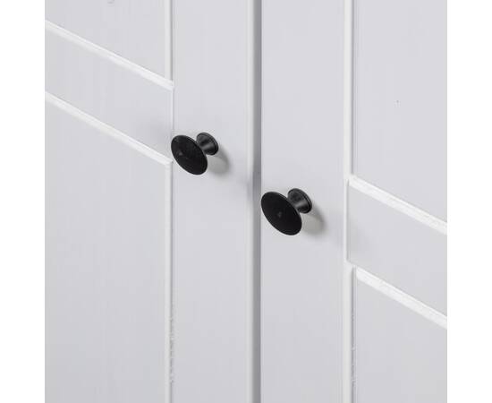 Șifonier cu 3 uși, alb, 118 x 50 x 171,5 cm, pin gama panama, 3 image