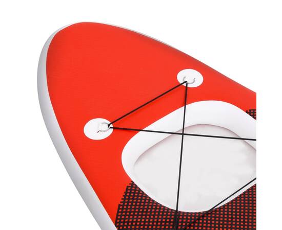 Set placă paddleboarding gonflabilă, roşu, 300x76x10 cm, 7 image