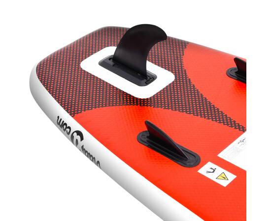 Set placă paddleboarding gonflabilă, roşu, 300x76x10 cm, 6 image
