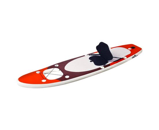 Set placă paddleboarding gonflabilă, roşu, 300x76x10 cm, 2 image