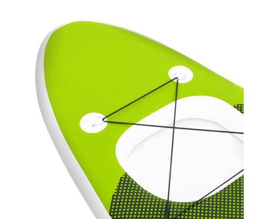 Set placă paddleboarding gonflabilă, verde, 300x76x10 cm, 7 image