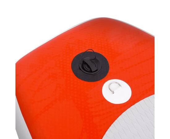 Set placă paddleboarding gonflabilă, roşu, 330x76x10 cm, 5 image