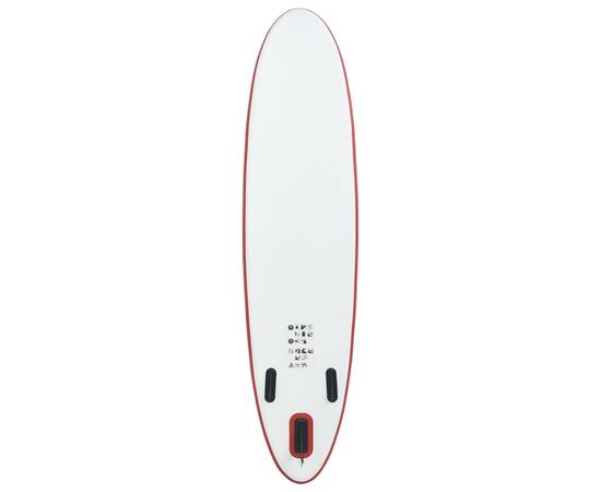 Set placă stand up paddle sup surf gonflabilă, roșu și alb, 4 image