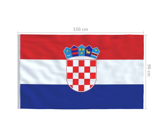 Steag croația, 90 x 150 cm, 5 image