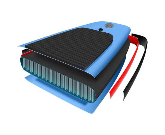 Set placă paddleboarding gonflabilă, albastru, 330x76x10 cm, 9 image