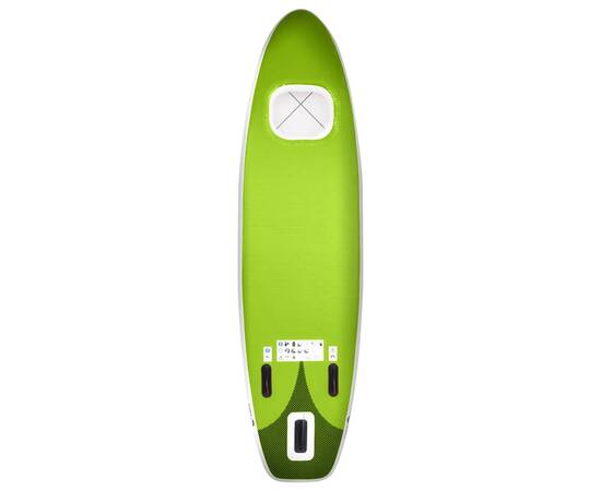 Set placă paddleboarding gonflabilă, verde, 330x76x10 cm, 4 image