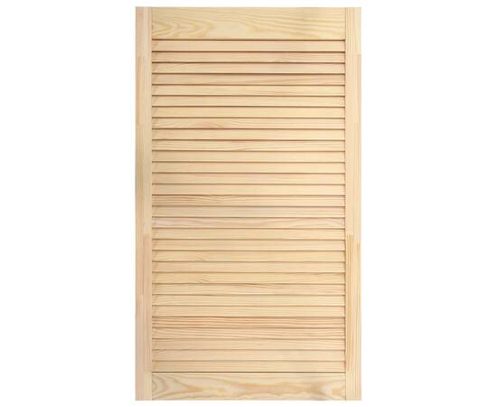 Uși lamelare, 4 buc., 99,3x49,4 cm, lemn masiv de pin, 3 image