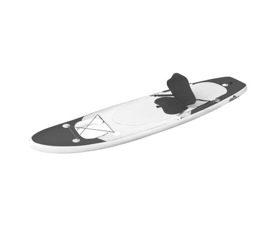 Set placă paddleboarding gonflabilă, negru, 300x76x10 cm, 2 image
