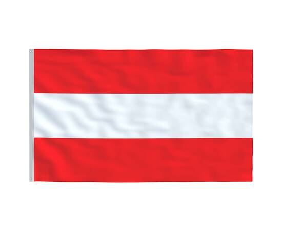 Steag austria și stâlp din aluminiu, 5,55 m, 4 image