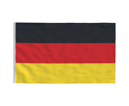 Steag germania și stâlp din aluminiu, 5,55 m, 4 image