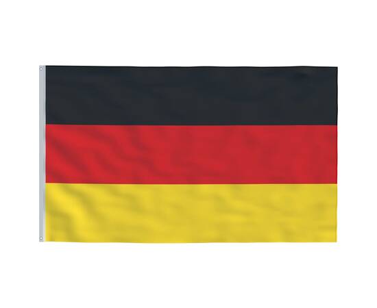 Steag germania și stâlp din aluminiu, 6,23 m, 4 image