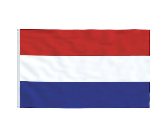 Steag olanda și stâlp din aluminiu, 6,23 m, 4 image