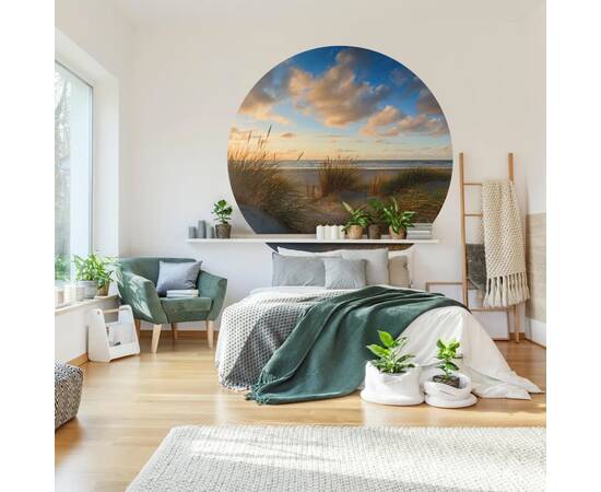 Wallart tapet în formă de cerc „beachlife”, 142,5 cm, 3 image