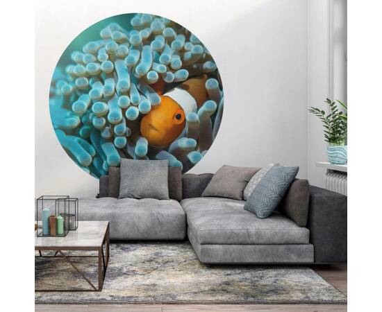 Wallart tapet în formă de cerc „nemo the anemonefish”, 142,5 cm, 4 image