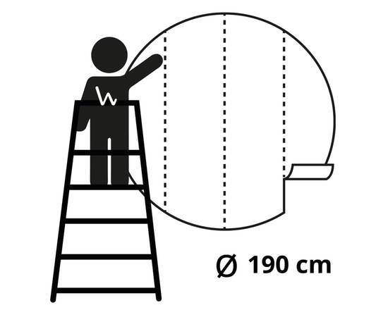 Wallart tapet în formă de cerc „the night watch”, 190 cm, 6 image