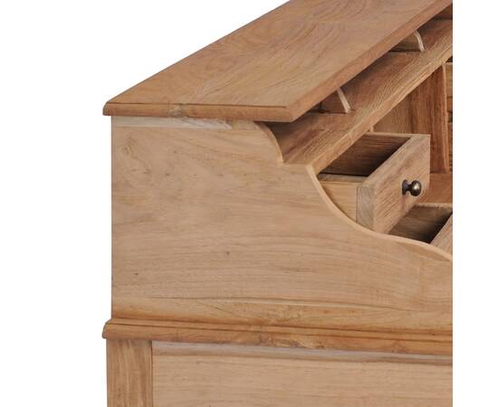 Birou, 90x50x100 cm, lemn masiv de tec, 6 image