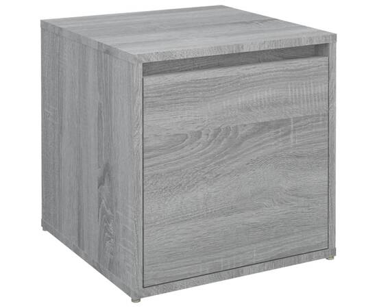 Cutie cu sertar, gri sonoma, 40,5x40x40 cm, lemn compozit, 2 image