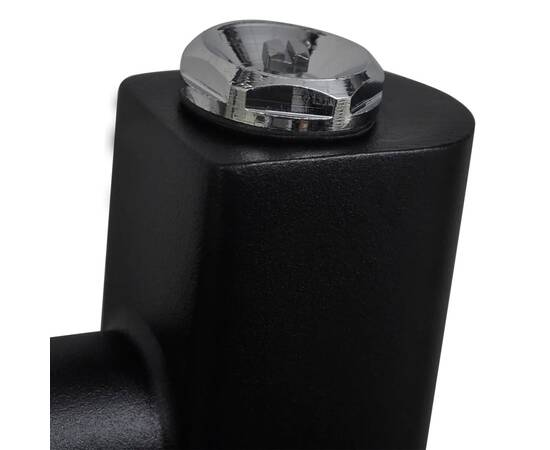 Radiator port-prosop încălzire baie, curbat, 480 x 480 mm, negru, 5 image