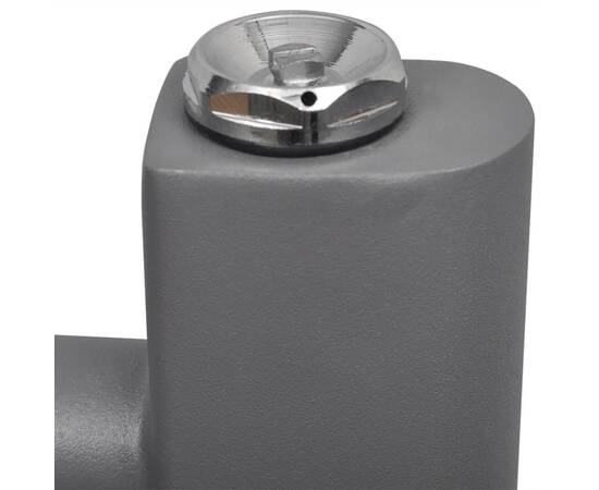 Radiator port-prosop încălzire centrală baie, drept, 600x1160 mm, gri, 5 image