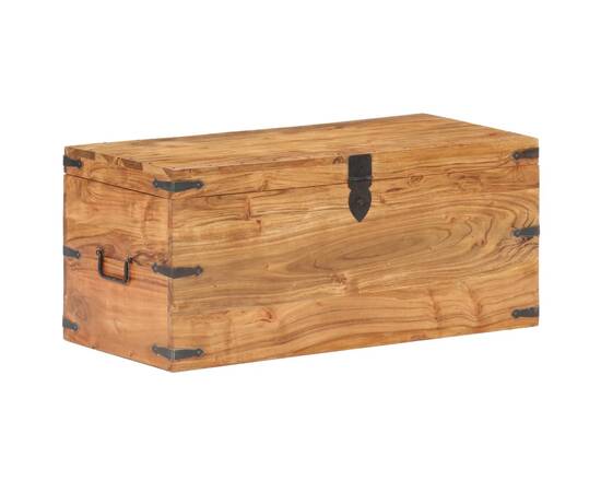 Cufăr, 90 x 40 x 40 cm, lemn masiv de acacia, 9 image