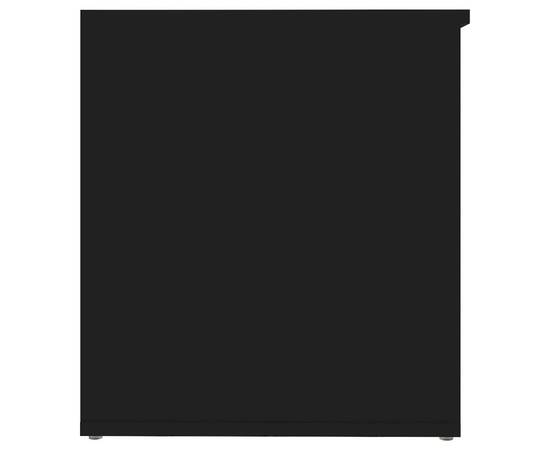 Cufăr de depozitare, negru, 84x42x46 cm, lemn compozit, 7 image