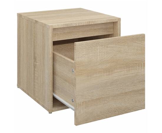 Cutie cu sertar, stejar sonoma, 40,5x40x40 cm, lemn compozit, 6 image