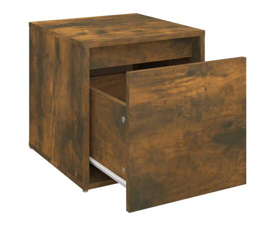 Cutie cu sertar, stejar sonoma, 40,5x40x40 cm, lemn compozit, 6 image