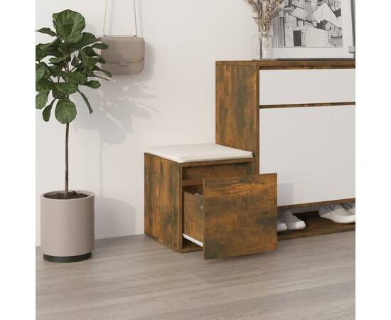 Cutie cu sertar, stejar sonoma, 40,5x40x40 cm, lemn compozit, 3 image