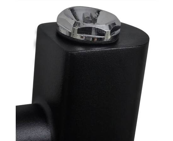 Radiator port-prosop încălzire centrală baie, drept, 500x1160mm, negru, 4 image