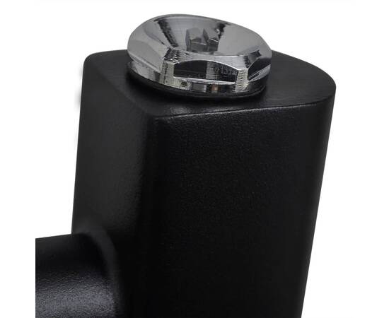 Radiator port-prosop încălzire centrală baie, drept, 600x1160mm, negru, 4 image
