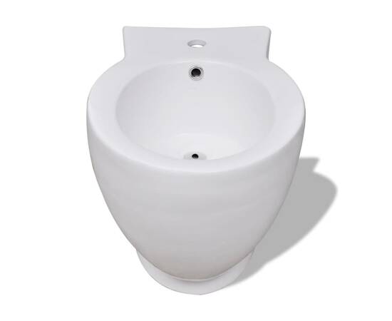 Set de toaletă & bideu, alb, ceramică, 10 image
