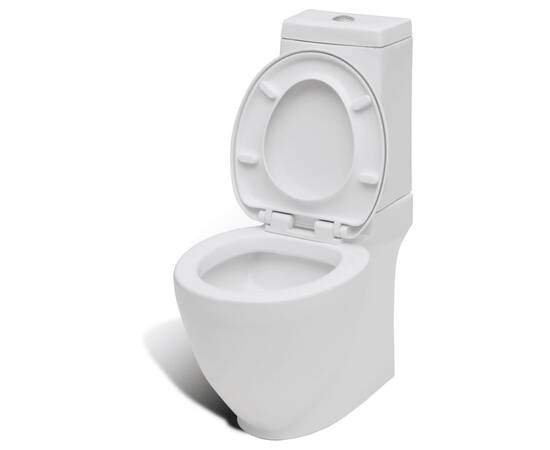 Set de toaletă & bideu, alb, ceramică, 6 image