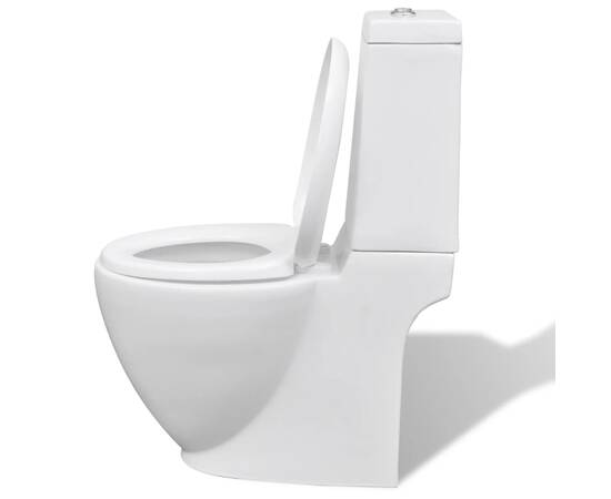 Set de toaletă și bideu, ceramică albă, 7 image