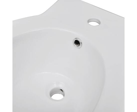 Set de toaletă și bideu, ceramică albă, 10 image