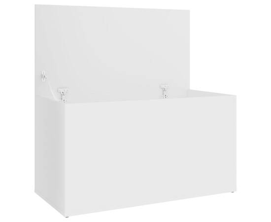 Cufăr de depozitare, alb, 84x42x46 cm, lemn compozit, 8 image