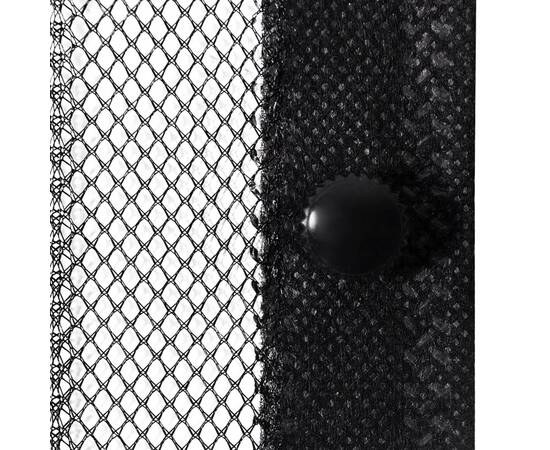 Perdea de ușă anti-insecte cu magnet, 2 buc., negru, 220x130 cm, 6 image