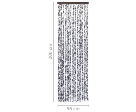Perdea pentru insecte, maro și bej, 56x200 cm, chenille, 8 image