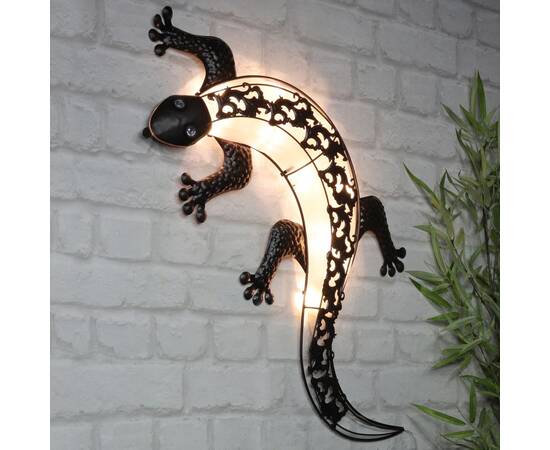 Hi lampă solară de perete pentru grădină cu led gecko