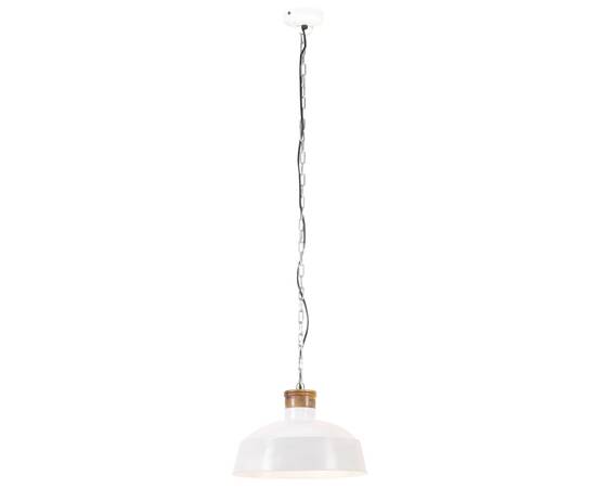 Lampă suspendată industrială, alb, 42 cm, e27, 3 image