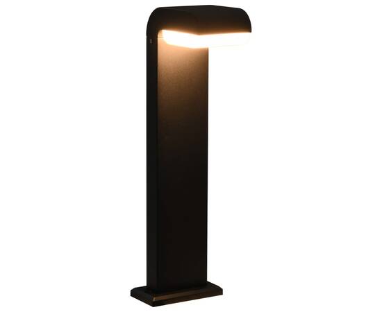 Lampă led pentru exterior, negru, 9 w, oval