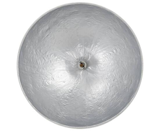 Lampă suspendată, alb și argintiu, Ø50 cm, e27, 5 image