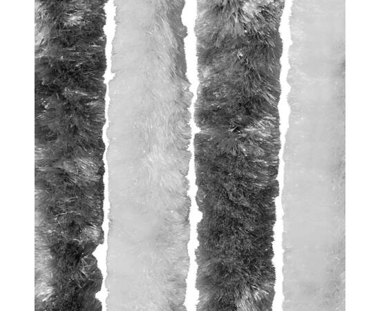 Perdea pentru insecte, gri și alb, 56x200 cm, chenille, 4 image