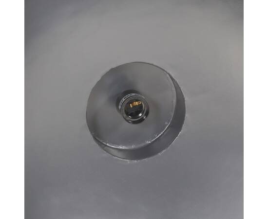 Lampă suspendată industrială, gri, 32 cm, e27, 8 image