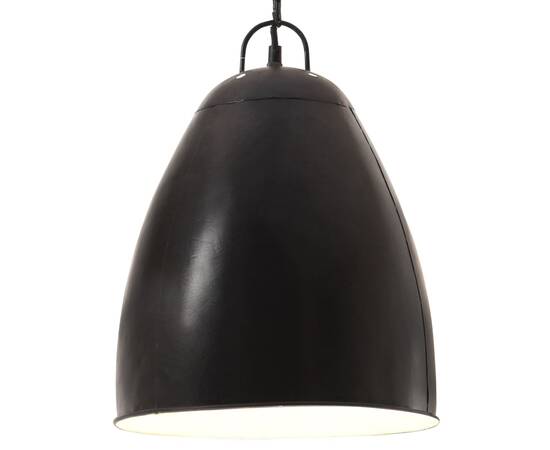 Lampă suspendată industrială, negru, 32 cm, e27, rotund, 25 w