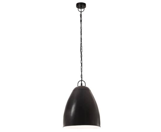 Lampă suspendată industrială, negru, 32 cm, e27, rotund, 25 w, 3 image