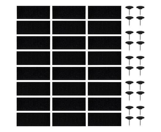 Perdele de ușă anti-insecte cu magnet, 2 buc., negru, 200x80 cm, 4 image