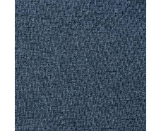Perdele opace aspect pânză cu ocheți 2 buc. 140x175 cm albastru, 4 image