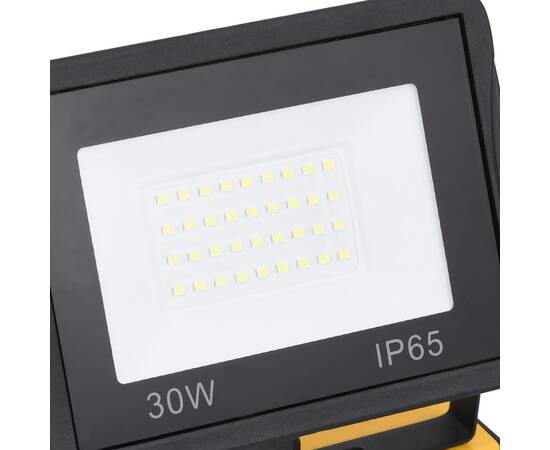 Proiector led cu mâner, 2x30 w, alb cald, 10 image