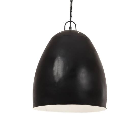 Lampă suspendată industrială, negru, 42 cm, rotund, 25 w, e27