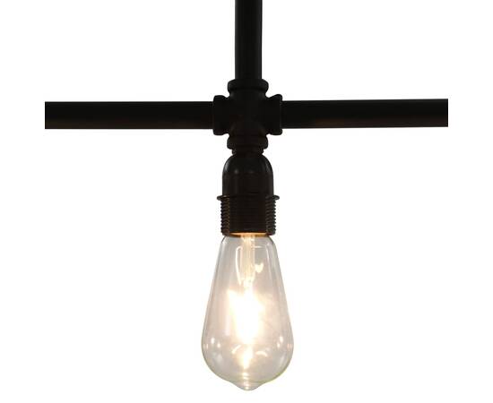 Lampă de tavan, negru, 3 becuri x e27, 4 image
